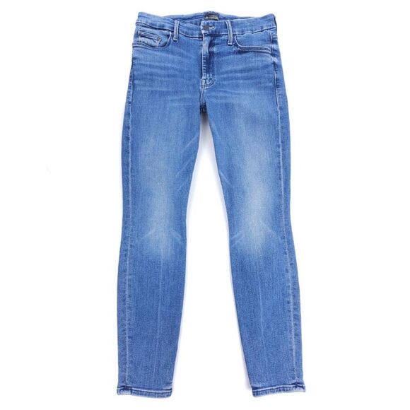 MOTHER The Looker Ankle Skinny High Rise Crop Jeans We The Animals Clean Girl 28 - Picture 1 of 10
